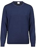 OLYMP Herren Pullover Rundhals Strick Level Five,Uni,Body fit,Marine 18,S