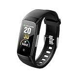 XRCK Fitness Tracker Smart Armband Schlafansicht Wecker Stoppuhr Wasserdichtes Armband Geeignet für Outdoor-Reisen (Color : B)