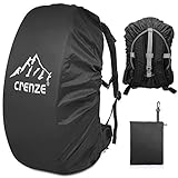 Regenschutz für Rucksäcke, Crenze 15-90L Wasserdichter Regenhülle Rucksack Cover für Wandern, Camping, Radfahren, Reisen und S