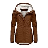 Pianshanzi Winterjacke Damen Casual Outdoorjacke Übergangsjacken Lang Outdoorjacke Baumwolle Winterjacken Warm GefüTterte Windbreakers Dickere Hardshelljacken Passt Longpullover Nachhaltige M