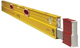 Stabila 34610 Typ 106TM Magnetische Wasserwaage, 1,8 m – 3,4