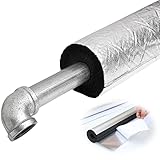 Aluminiumfolien Kautschuk Selbstklebendes Rohrisolierung, Frostschutz Dämmung Rohrschale Klimaanlage Solar Isolierung Heizungsrohre, ID 25~219mm (Size : 110mm/4.33in)