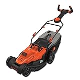 Black+Decker Elektro-Rasenmäher mit EasySteer Lenkgriff (1.800W, 42cm Schnittbreite, 6-fach Höhenverstellung, 50l Grasfangbehälter, ideal für große Gärten) BEMW481ES
