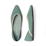 VIVAIA Vienna Damen Elegant V-förmige Ballerinas Slip on Flache Schuhe Geschlossene Ballet Flat Spitzschuh Frauen Party Arbeit R