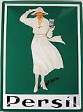 Persil Dame in weiss Blechschild, 30 x 40