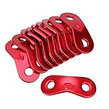 DIDA Zeltzubehör 50 PCS Outdoor-Camping-Aluminium-Legierung Cord Runners Seil Spanner Zelt Guy Linie Seilspanner (rot) (Color : Red)