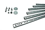 BRESKO 1 Paar (2 Stk.) 17 mm Schubladenschienen 25-50 cm Teilauszug Schubladenauszüge Kugelführung (278 mm)