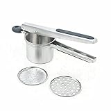 Edelstahl Hand Kartoffel-Gemüsepresse Kartoffelpresse Gemüse Presse Spätzlepresse Spaghettieis Edelstahl Küchenreibe 30 * 8 * 11