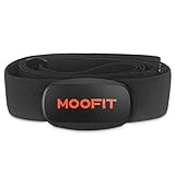 moofit ANT+ Bluetooth Herzfrequenzmesser Brustgurt IP67 Wasserdicht Pulsmesser mit Brustgurt Kompatibel mit Wahoo Fitness, Zwift, Peloton, Elite HRV, Rouvy, E