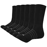 coskefy Socken Herren Damen 43-46 39-42 35-38 47-50 Atmungaktive Sportsocken Business Socken Rutschfest Arbeitssocken Anzugsocken Stiefelsocken Sneaker Socken Herren 6 Paar Klassischen Sock