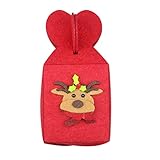 ABOOFAN Faltbarer Nonwovens Candy Bag Kreative Apfel Geschenkverpackung Tasche Wickeltasche Elch S