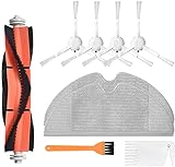 NICERE Staubsauger-Ersatzzubehör-Kits passend für Xiaomi Roborock S50 S51 E25 S5 E20 C10 Roborock Staubsauger-Teile Filter Seitenbürste Rollbürste (Farbe: Gold) (Farbe: 6)