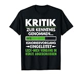 Kritik Mitarbeiter Arbeitskollege Arbeitsplatz Job Geschenk T-S