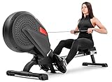 Hop-Sport Luft-Rudergerät Rush Air-Rower mit Computer, Luft Air Rower klappbar für Zuhause, 8 Luftw