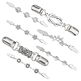 GORGECRAFT 7 Stück Retro-Cardigan-Clip, Vintage-Stil, Pullover-Verschlüsse, Schalklammern, Halsband, Kette, Schal, Umhang, Schnalle für Damen und Mädchen, dekorative Kleidung, Kostü