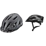 ABUS Urban-I 3.0 Stadthelm - Fahrradhelm mit Rücklicht für den Stadtverkehr - Größe XL & Aduro 2.0 Stadthelm - Allround-Fahrradhelm in sportivem Design für den Stadtverkehr - Schwarz Matt, Größe L