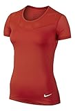 Nike Damen T-shirt PRO HYPERCOOL SS,Rot (LT Crimson), S