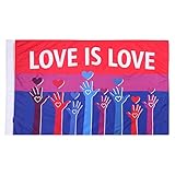 Regenbogen Flagge,Flaggen'LGBT', Rainbow Flag Garden Hanging Flag With 2 Brass Grommets, 150 X 90 Cm,pride Flag