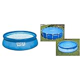 Intex Easy Set Pool - Aufstellpool - Ø 305 x 76 cm - Mit Filteranlage & Solar Cover Pool - Solarabdeckplane - Ø 305 cm - Für Easy Set und F