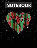 Stock Chart Candlestick Heart Trading Investing Market College Ruled 130 Pages Lined Paper - Large 8.5 x 11