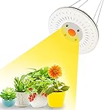 Pflanzenlampe Led,COB Pflanzenlampe Vollspektrum UFO 100W, MIVARRS LED Pflanzenlicht IP67 Wasserdicht Grow Lampe für Zimmerpflanzen, Gewächshaus, Hydrokultur mit EU-Steck