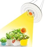 Pflanzenlampe Led,COB Pflanzenlampe Vollspektrum UFO 100W, MIVARRS LED Pflanzenlicht IP67 Wasserdicht Grow Lampe für Zimmerpflanzen, Gewächshaus, Hydrokultur mit EU-Steck