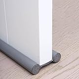 Auflosung Door Bottom Windshield, Zugluftstopper Für Türen, Zugluftstopper, Auf Passende Größe Zuschneidbar, Beidseitige Türisolierung, Um Lärm Und Luftstrom Zu Verhindern (grau, 96 cm)
