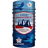Chile Patagonien Bandana / nahtloses Multifunktionstuch 25 x 50 cm aus weicher Mikrofaser / Halstuch Schlauchschal Schal Tuch Funktionstuch / Südamerika Reiseführer Nationalpark Torres Paine COHxx