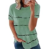 Blusen Weiß Long Tunika Bluse GrüN Schicke Oberteile Festlich Hemdbluse Beige Tops Schulterfrei Chiffon Blusen Kurzarm Tunika Langarm Bluse Zum Knoten GrößE Oberteile Hem(Green, Large)
