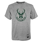 Outerstuff - NBA Milwaukee Bucks Antetokounmpo by The Numbers T-Shirt - Grau Farbe Grau, Größe XL