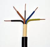 50m Erdkabel NYY-J 5x4 mm² RE schwarz 5x4qmm Starkstromkabel Energiekabel Leitung