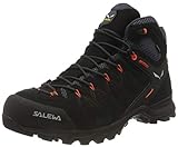 Salewa Herren MS Alp Mate Mid WP Trekking-& Wanderstiefel, Black Out/Fluo Orange, 43 EU