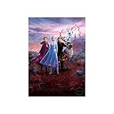 tianxianbaobao Disney Frozen Figure Prinzessin Leinwand Malerei Anna ELSA Poster Und Drucke Wandkunst Bild Home Room Decoration A6604 50×60CM Ohne R