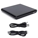 Fdit Externes Blu Ray DVD-Laufwerk, USB 3.0 CD DVD RW und Blueray Reader Mute Brenner/Reader für Windows XP/7/8/10 und für Mac OS/Vista Laptop Desktop