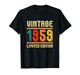 62 Years Old For Men Women Retro Vintage 1959 Limited Edition T-S