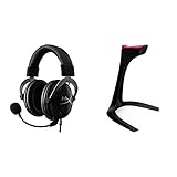 HyperX KHX-HSCP-GM Cloud II - Gaming Kopfhörer (für PS4/Mac-PC/Xbox One/Mobile) Gun Metal & Speedlink EXCEDO Gaming Headset Stand - Ständer für Kopfhörer und Headsets - schw