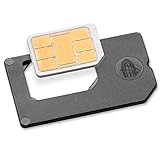 Nano SIM Adapter zu normaler SIM - PREMIUM QUALITÄT - MADE IN GERMANY - für iPhone 7 / 6S / 6 Sim Karten zur Verwendung als normale SIM Karte im Charmate® Druckverschlussb