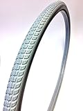 Rollstuhlreifen 24 x 1 3/8 absolut pannensicher ETRTO 37-540 (24 Zoll), grau, aus 100% Polyurethan, guter Komfort, für Standardrollstühle, nie mehr Luftverlust, Stollenp