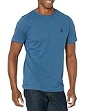 Volcom Herren Stone Tech Ss Tee T-Shirt, Rauchblau, M