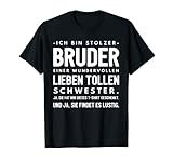 Lustiges Bruder Schwester Geburtstag Geschwister Geschenk T-S