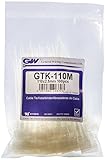 GW Kabelbinder-Technik, Kabelbinder 110 x 2,5 mm mit Beschriftungsfeld 9,2 x 20,5 mm, natur, 100 Stück, GTK-110MC