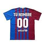 Smarty Shirt2 Kit - Personalisierbares Trikot und Hose FC Barcelona - Offizielle Nachbildung - Erste und zweite Mannschaft - Saison 2021/2022, 1, 12 J