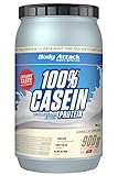 Body Attack 100% Casein Protein, reich an essentiellen Aminosäuren - Muskelaufbau und Erhalt, Low Sugar - für Sportler, Athleten & Figurbewusste - Vanilla Cream, 900g Eiweißp