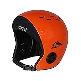 Gath Wassersport Helm Standard Hat S Orange mit Neopren Stirnband Kitesurf Surf W