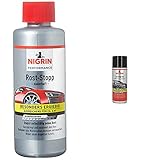 NIGRIN 74049 Rost-Stopp, 200 ml, Korrosionsschutz auf Tanin-Basis, langanhaltender Rostschutz & 74113 Lackspray, schwarz glänzender Autolack, 400 ml, schützt Felgen und Karosserie vor R