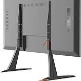 Universal Tischplatte TV Standfuß VESA Sockelhalterung für 27 Zoll bis 55 Zoll Fernseher mit Kabelführung und Höhenverstellung，Maximale Belastung bis 60kg