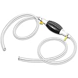 Lezed Handpumpe Umfüllpumpe Kraftstoffpumpe Kraftstoffleitung Absaugpumpe für Benzin Kraftstoffförderpumpe für Kraftstoffe Notpumpe UmfÜllpumpe für Boot Auto Fahrzeug Diesel Benzin Öl Wasser (1.5 M)