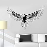 XIAOHUKK Weißkopfseeadler Vogelfeder Vinyl Wandaufkleber Wohnkultur Kunst Wandaufkleb