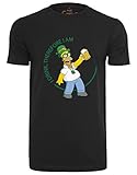 MERCHCODE Herren Simpsons Homer Drink Tee T-Shirt, Black, XXL