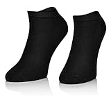 Generic Bambus Socken Das Set Enthält 10 Paare - Hergestellt aus Hochwertigsten Bambusfasern Socken - Weich Sneaker Socken Damen und Herren (Schwarz, 44-46)